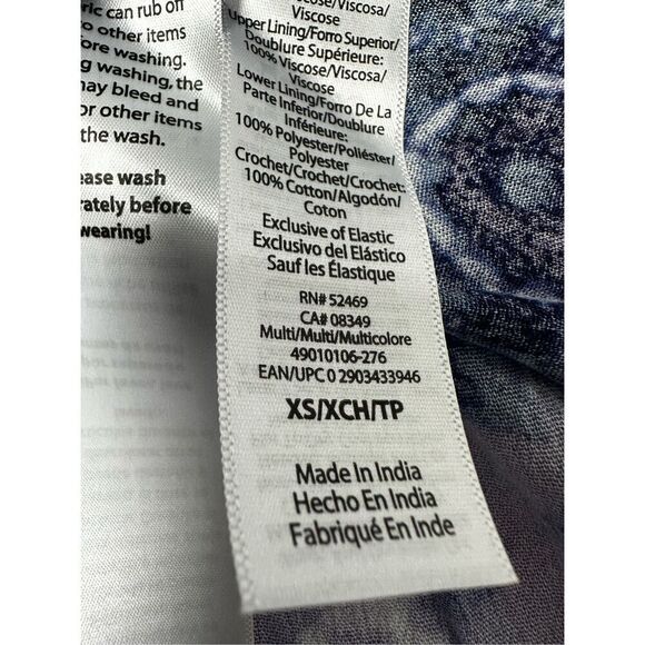 Sofia Jeans by Sofia Vergara Women's Tiered Maxi Dress with Back Tie Neck Sz XS - Picture 16 of 16